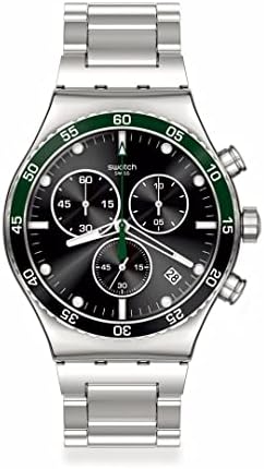 Amazon | [スウォッチ] 腕時計 Dark Blue NEW IRONY CHRONO YVS507G